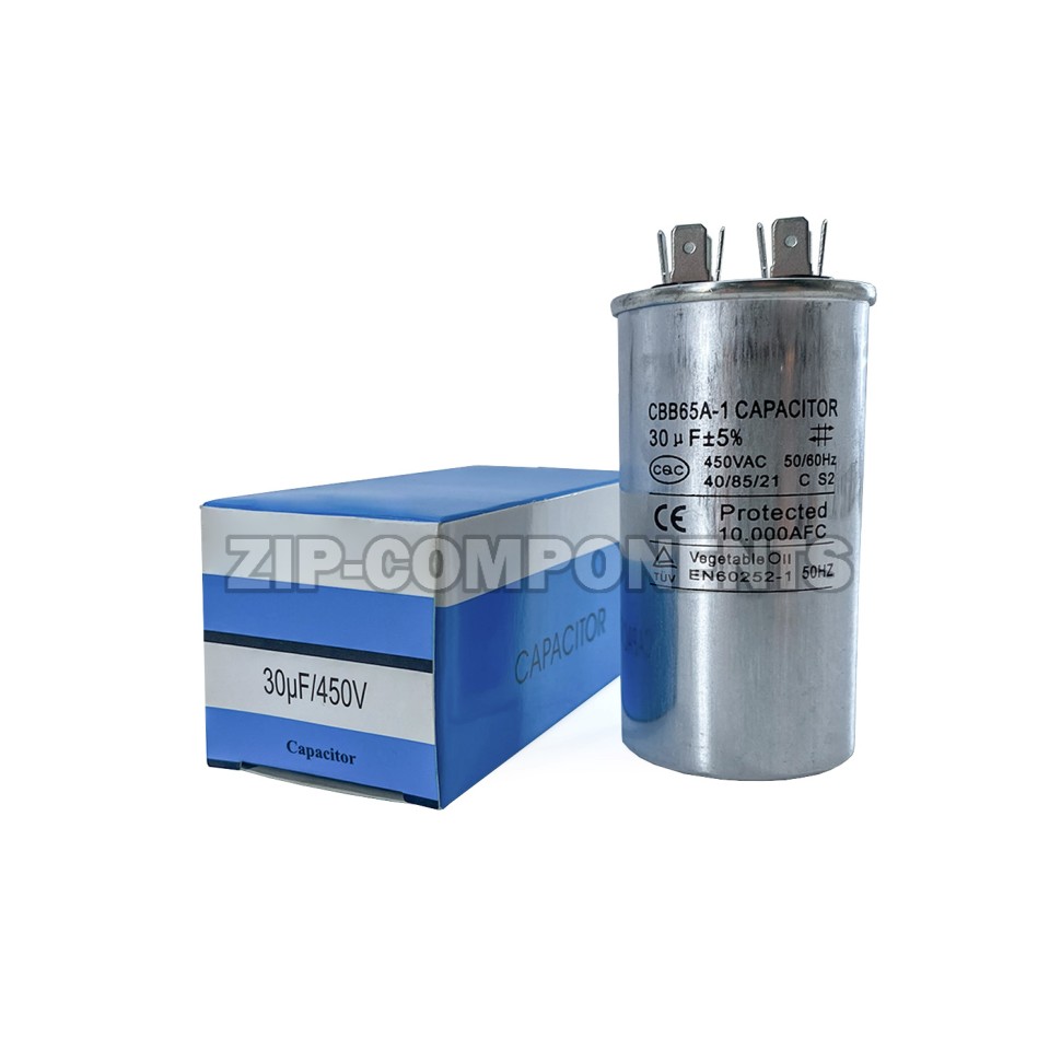 Конденсатор CBB65 30uF 450V алюминий